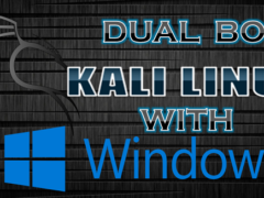 DUAL BOOT WITH KALI